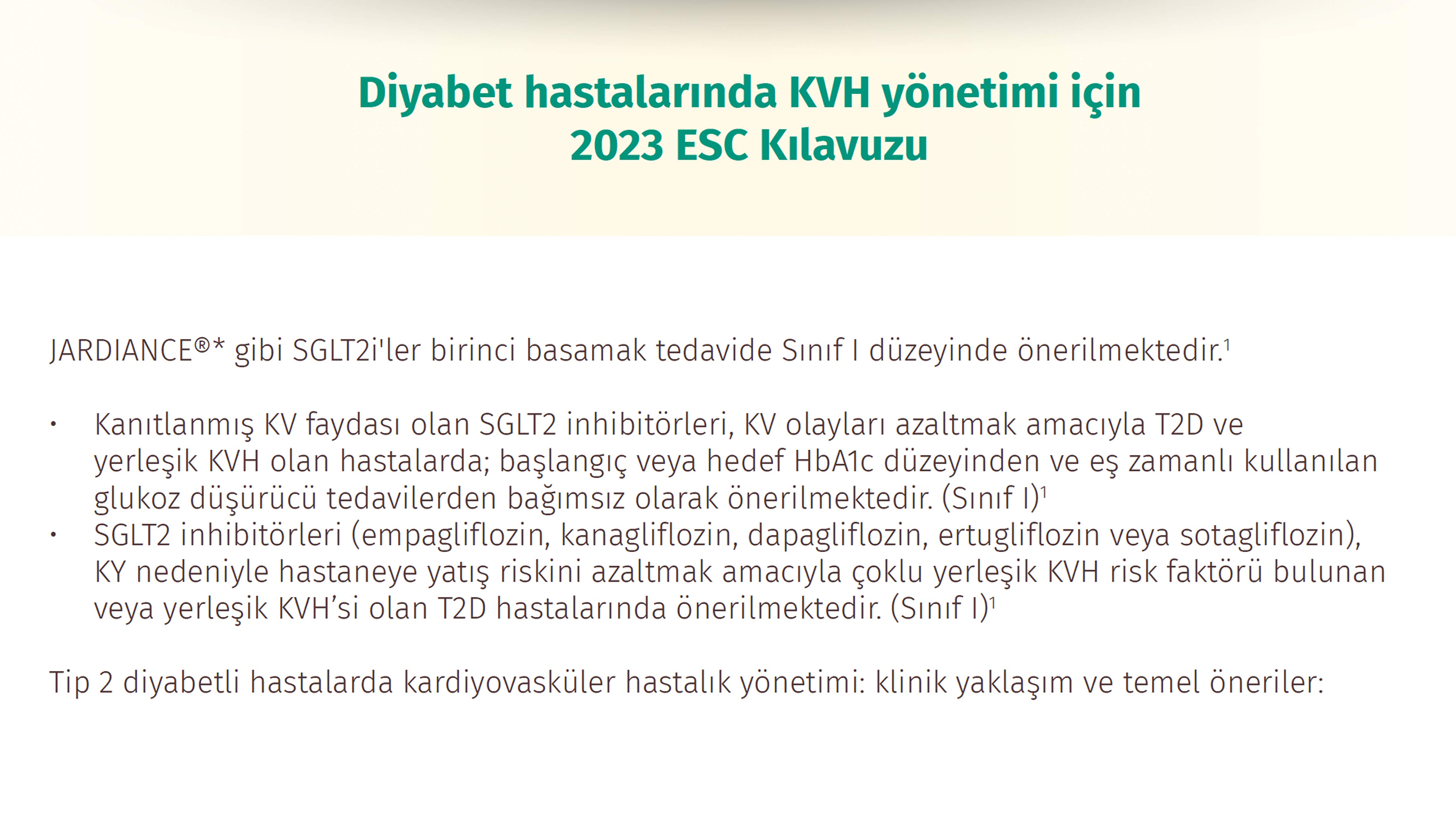 Diyabet hastalarında KVH yönetimi